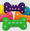 Multipet Polka-Dot Latex Bones Dog Toy Assorted 1ea/4 in