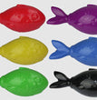 Multipet Lobberz Fish Squeak Throw Float Fetch Toy Assorted 1ea/7 in