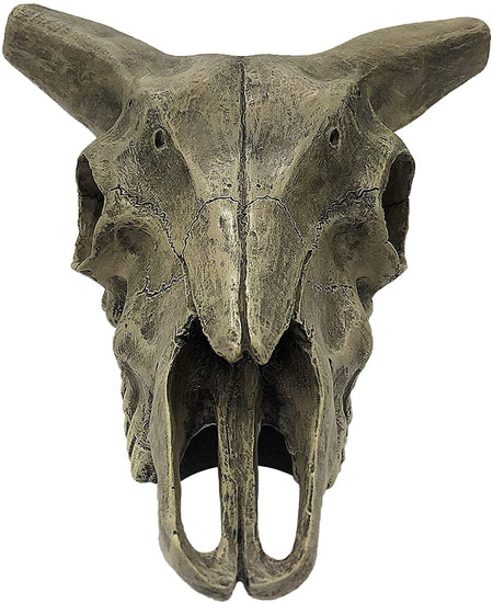 Komodo Deer Skull Reptile Hideout Gray 1ea/One Size for your Pet Reptile with Pet Store X.