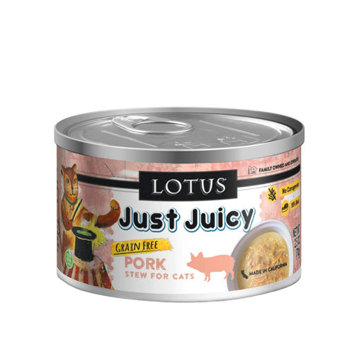 Lotus Cat Just Juicy Pork Stew 2.5oz.  (Case of 24)