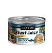 Lotus Cat Just Juicy Salmon Pollock 25oz (Case of 24) for your Pet Cat with Pet Store X!