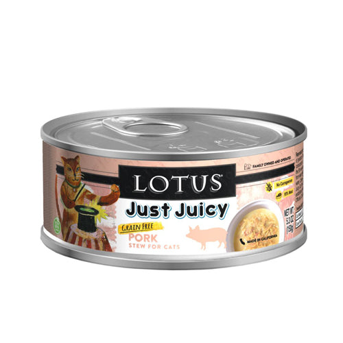 Lotus Cat Just Juicy Pork Stew 53oz (Case of 24) for your Pet Cat with Pet Store X!