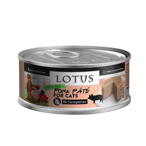 Lotus Cat Pate Grain Free Pork 53oz (Case of 24) for your Pet Cat with Pet Store X!