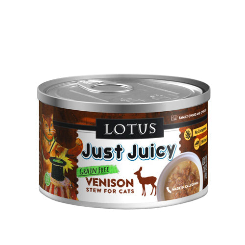 Lotus Cat Juicy Stew Venison 25oz (Case of 24) for your Pet Cat with Pet Store X!