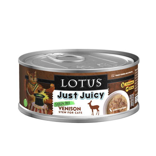 Lotus Cat Juicy Stew Venison 53oz (Case of 24) for your Pet Cat with Pet Store X!