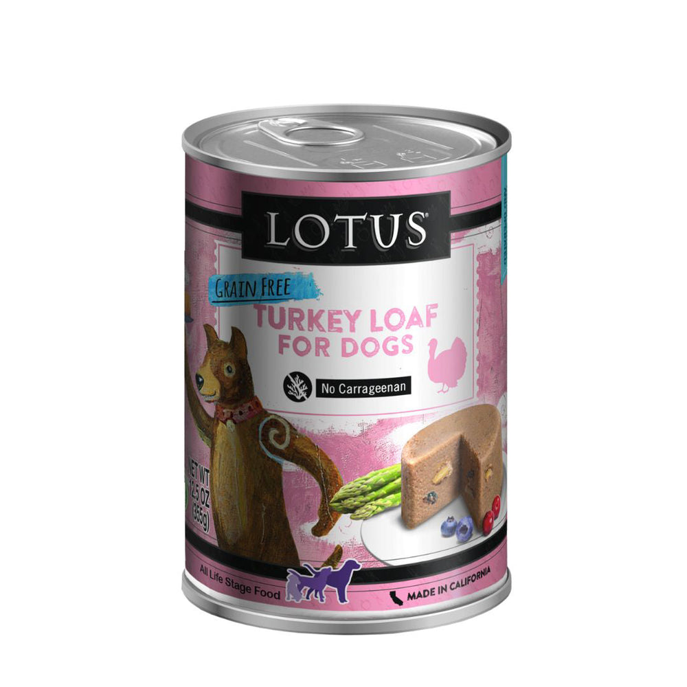 Lotus Dog Grain Free Loaf Turkey 125oz (Case of 12) for your Pet Dog with Pet Store X!