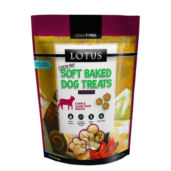 Lotus Dog Soft Baked Grain Free Lamb Tripe 10oz for your Pet Dog with Pet Store X!