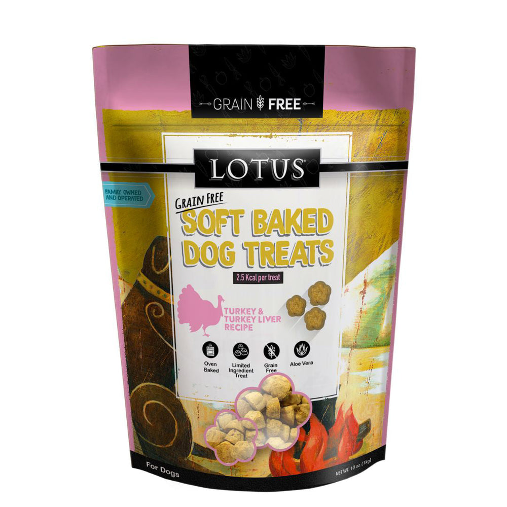 Lotus Dog Soft Baked Grian Free Turkey Liver 10oz.