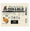 Redbarn Pet Products Chew-A-Bulls Dental Dog Treat Shoe 25ea/1 pk, LG