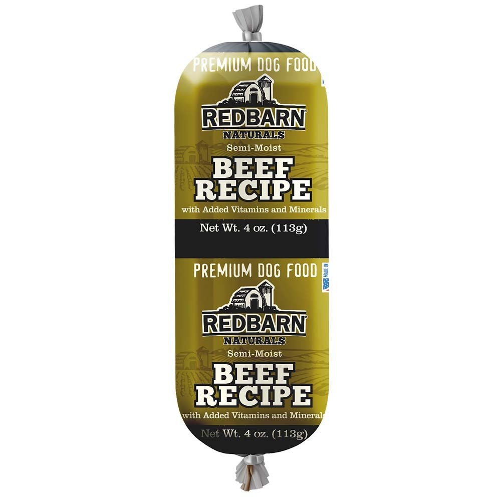 Redbarn Pet Products Dog Food Roll Beef 24ea/4 oz, 24 ct