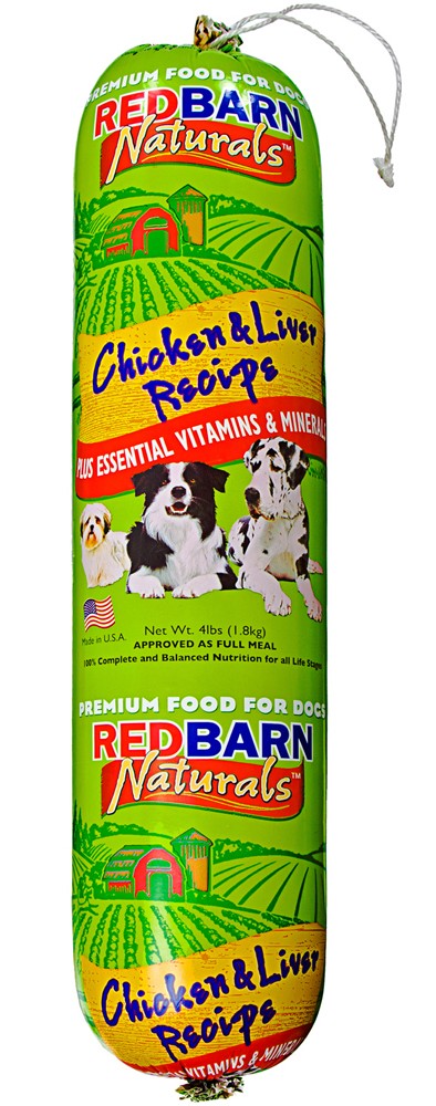 Redbarn Pet Products Dog Food Roll Chicken & Liver 1ea/4 lb for your Pet Dog with Pet Store X!