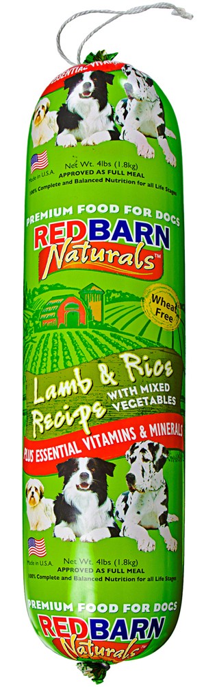 Redbarn Pet Products Dog Food Roll Lamb & Rice 1ea/4 lb for your Pet Dog with Pet Store X!