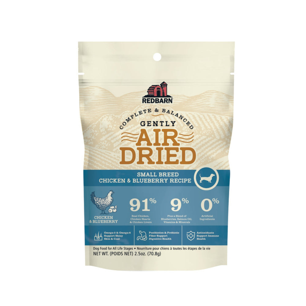 Redbarn Pet Products Air-Dried Small Breed Dog Food Chicken & Blueberry, 1ea/2.5 oz