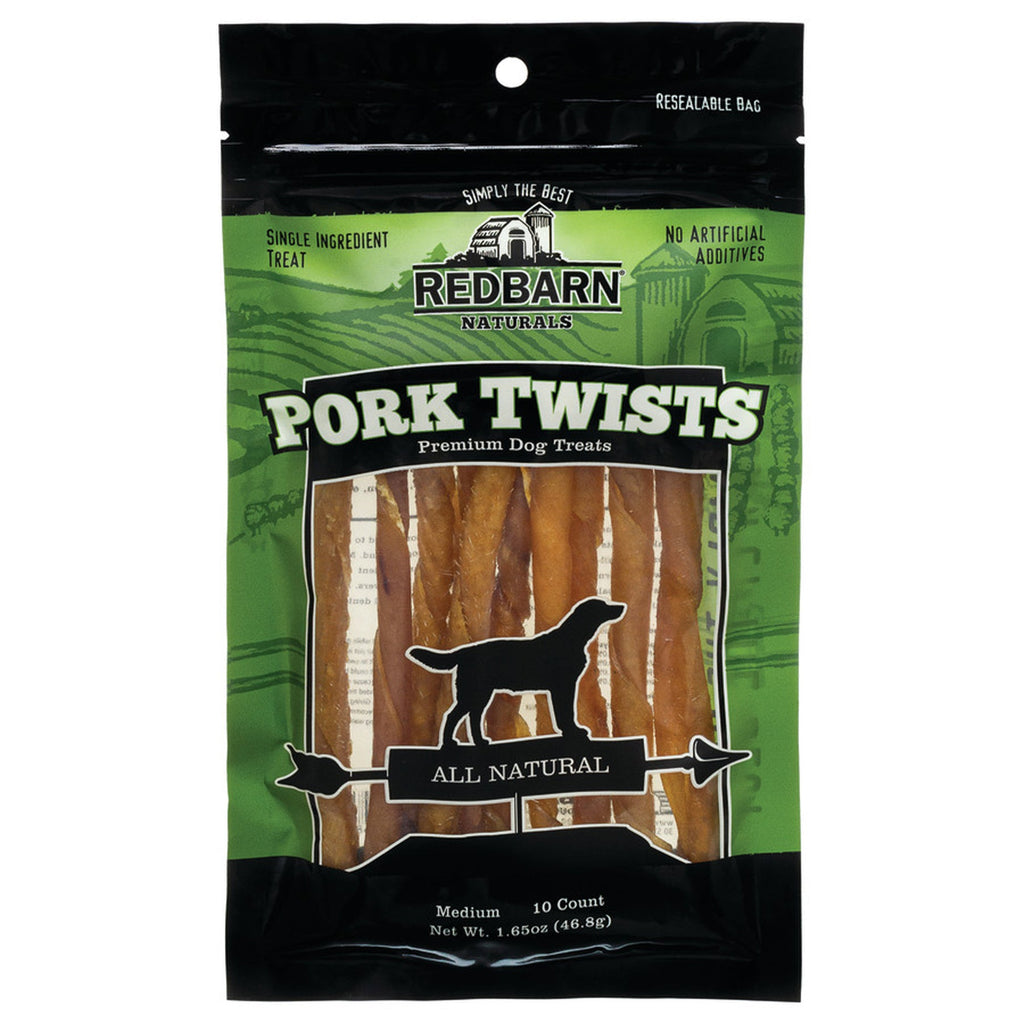 Redbarn Pet Products Pork Skin Twist Dog Treat 1ea/10 ct