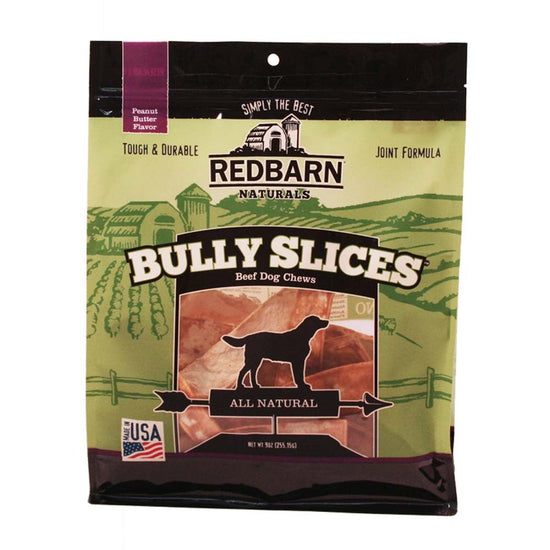 Redbarn Pet Products Natural Bully Slices Dog Treat Peanut Butter 1ea/9 oz for your Pet Dog with Pet Store X!