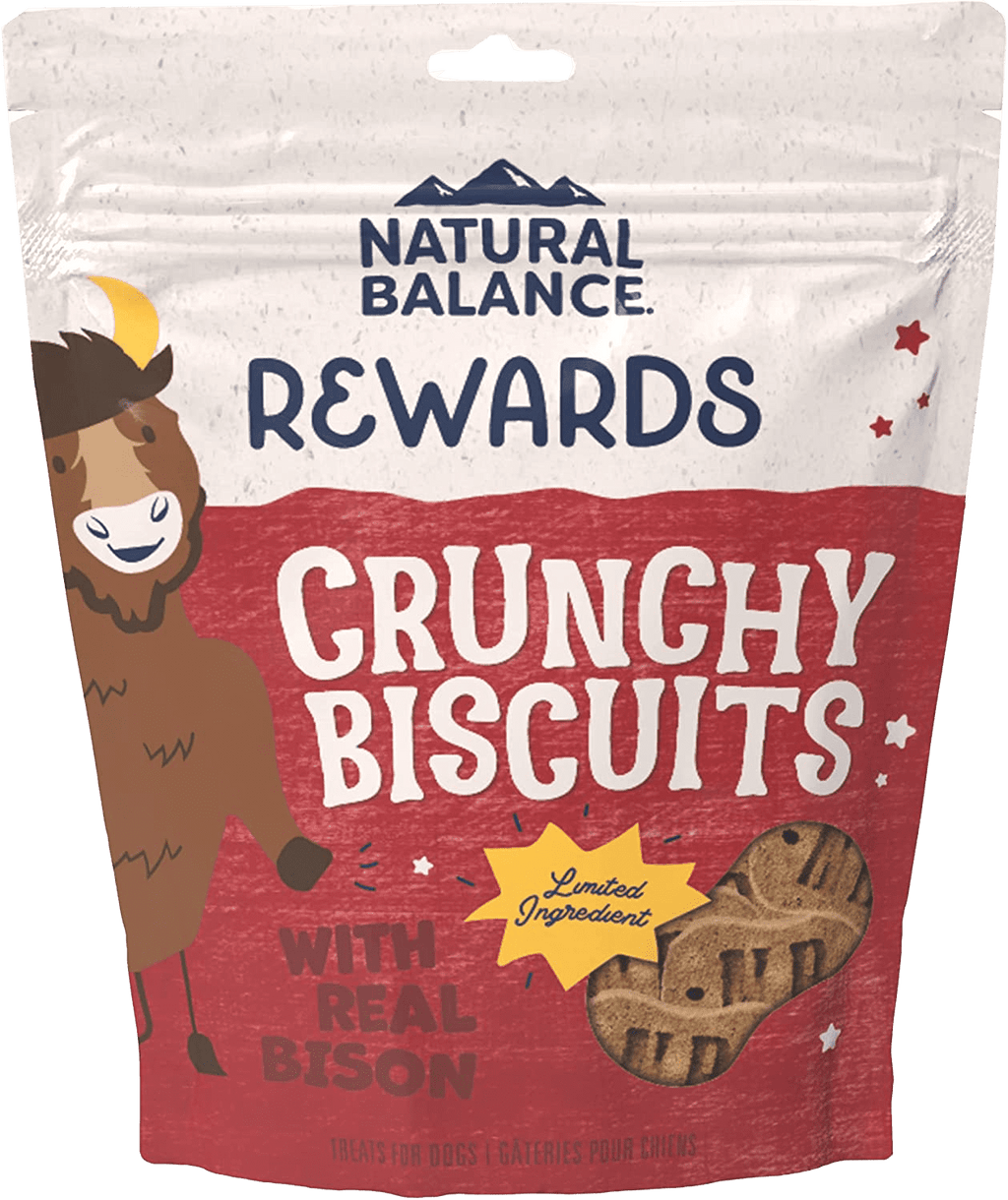 Natural Balance Pet Foods Rewards Crunchy Biscuits Small Breed Dog Treats Bison & Sweet Potato 1ea/14 oz