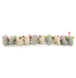 SmartyKat Skitter Critters Mice Catnip Toy Grey, Tan, 1ea/10 ct, Value pk
