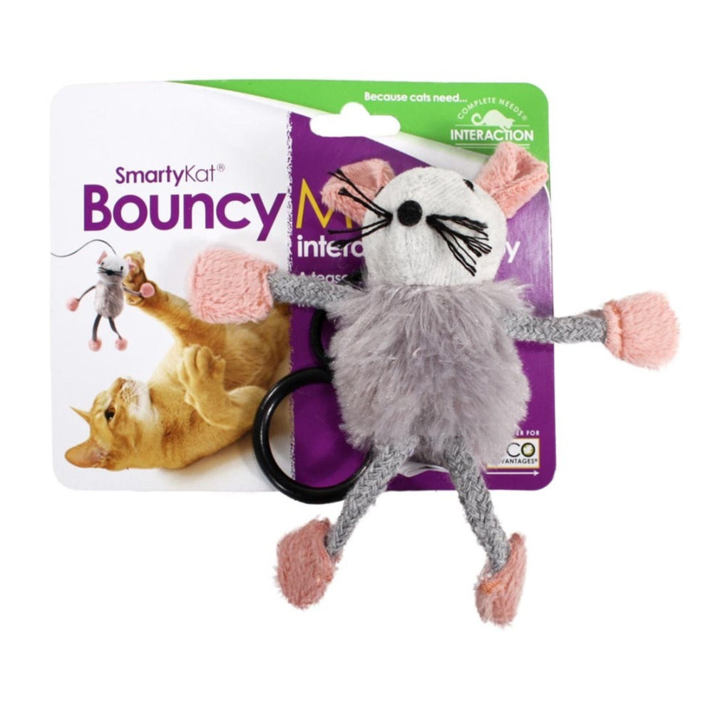 SmartyKat Bouncy Mouse Bungee Cat Toy Assorted, 1ea