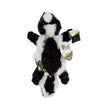 Godog Flatz Skunk Squeaky Plush Flattie Dog Toy Black Large for your Pet Dog with Pet Store X.