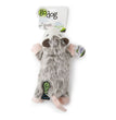 Godog Flatz Opossum Squeaky Plush Flattie Dog Toy Grey Large for your Pet Dog with Pet Store X.