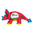 Godog Dino Frills Squeaky Plush Dog Toy Red Small for your Pet Dog with Pet Store X.