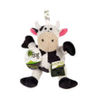 Godog Checkers Sitting Cow Dog Toy Black/White Small for your Pet Dog with Pet Store X.