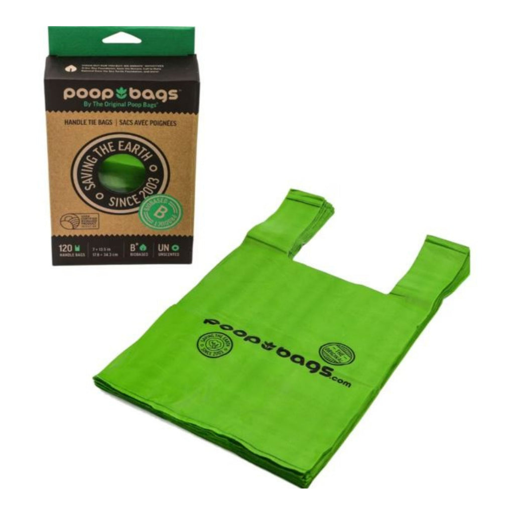 The Original Poop Bags Biobased Handle Tie Bags Unscented/Biobased 120 Ct