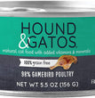 Hound and Gatos Cat Grain Free Gamebird Poultry 5.5 oz. (Case of 24)