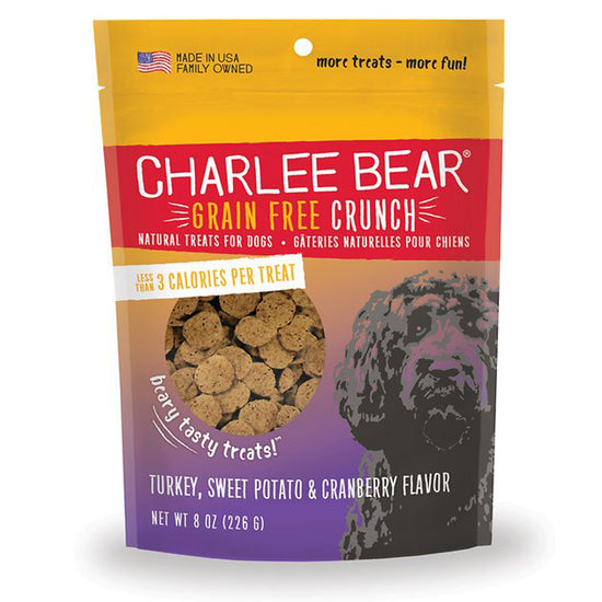 Charlee Bear Dog Crunch Grain Free Turkey And Sweet Potato 8oz for your Pet Dog with Pet Store X!