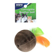 Ware Corrugated Feather Ball Cat Toy