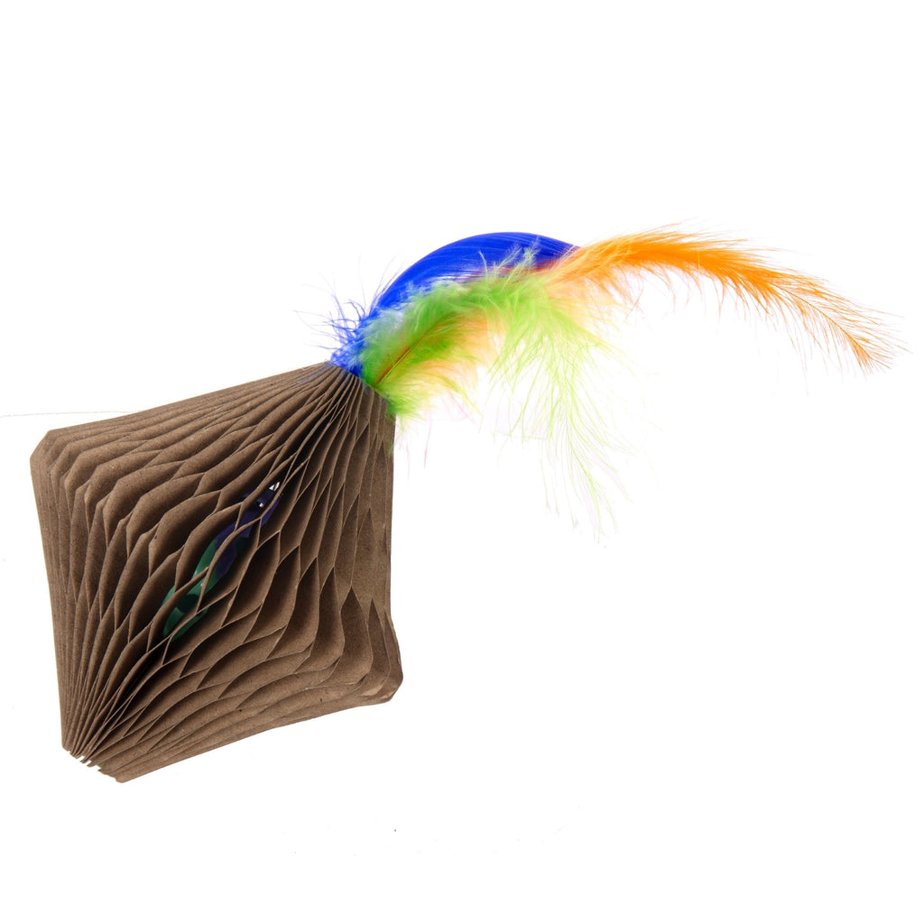 Ware Corrugated Feather Top Cat Toy