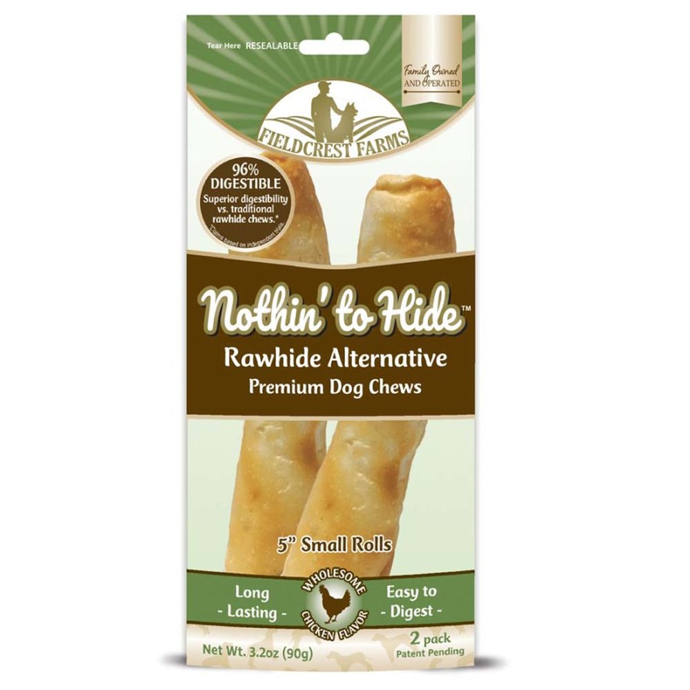 Fieldcrest Farms Nothin' To Hide Roll Dog Treat Chicken 1ea/5 in, SM, 2 pk for your Pet Dog with Pet Store X!