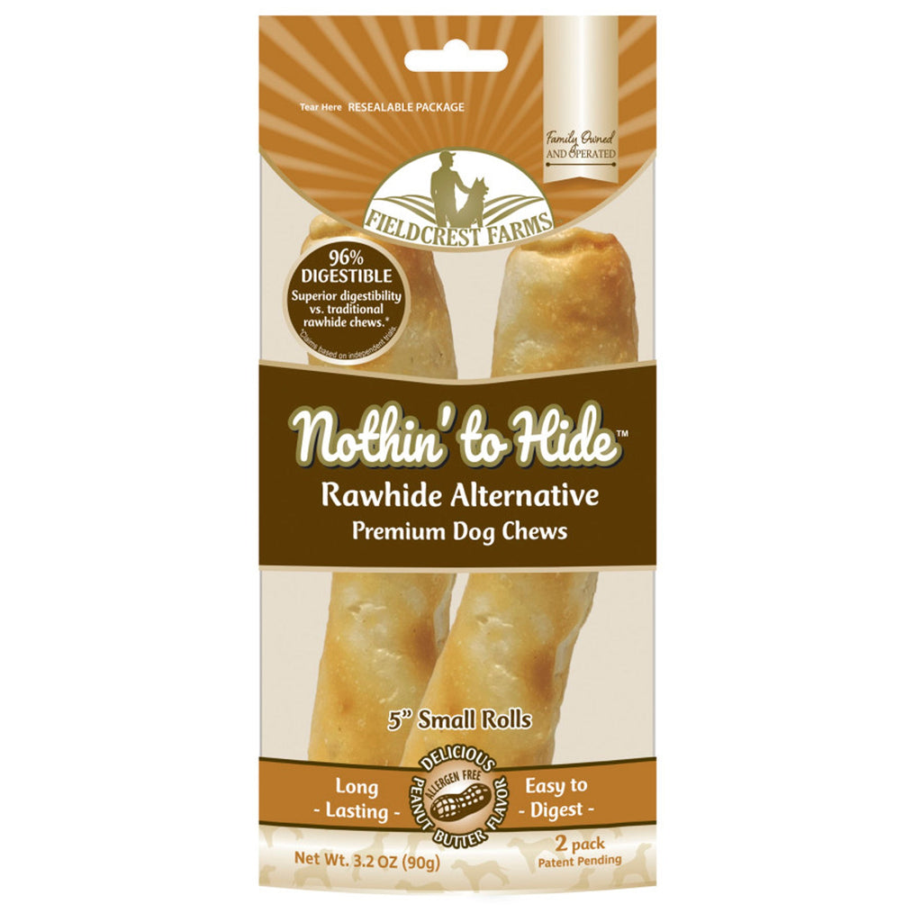 Fieldcrest Farms Nothin' to Hide Roll Dog Treat Peanut Butter 1ea/5 in, SM, 2 pk for your Pet Dog with Pet Store X!