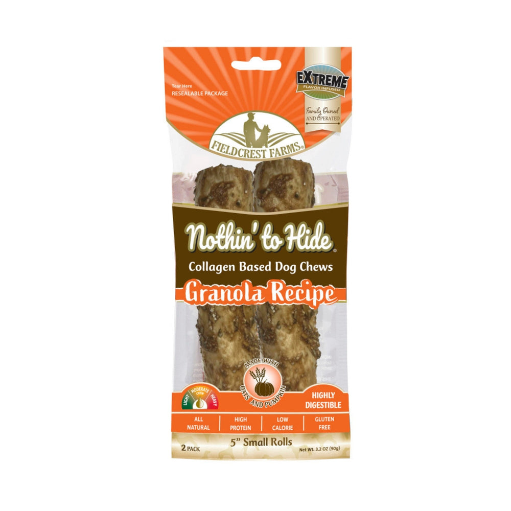 Fieldcrest Farms Nothin' To Hide Roll Dog Treat Granola, 1ea/SM, 5 in