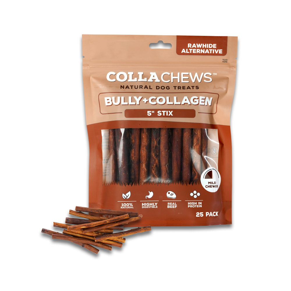 Collachews Collagen Stix Beef 5in 25Pk for your Pet Dog with Pet Store X!