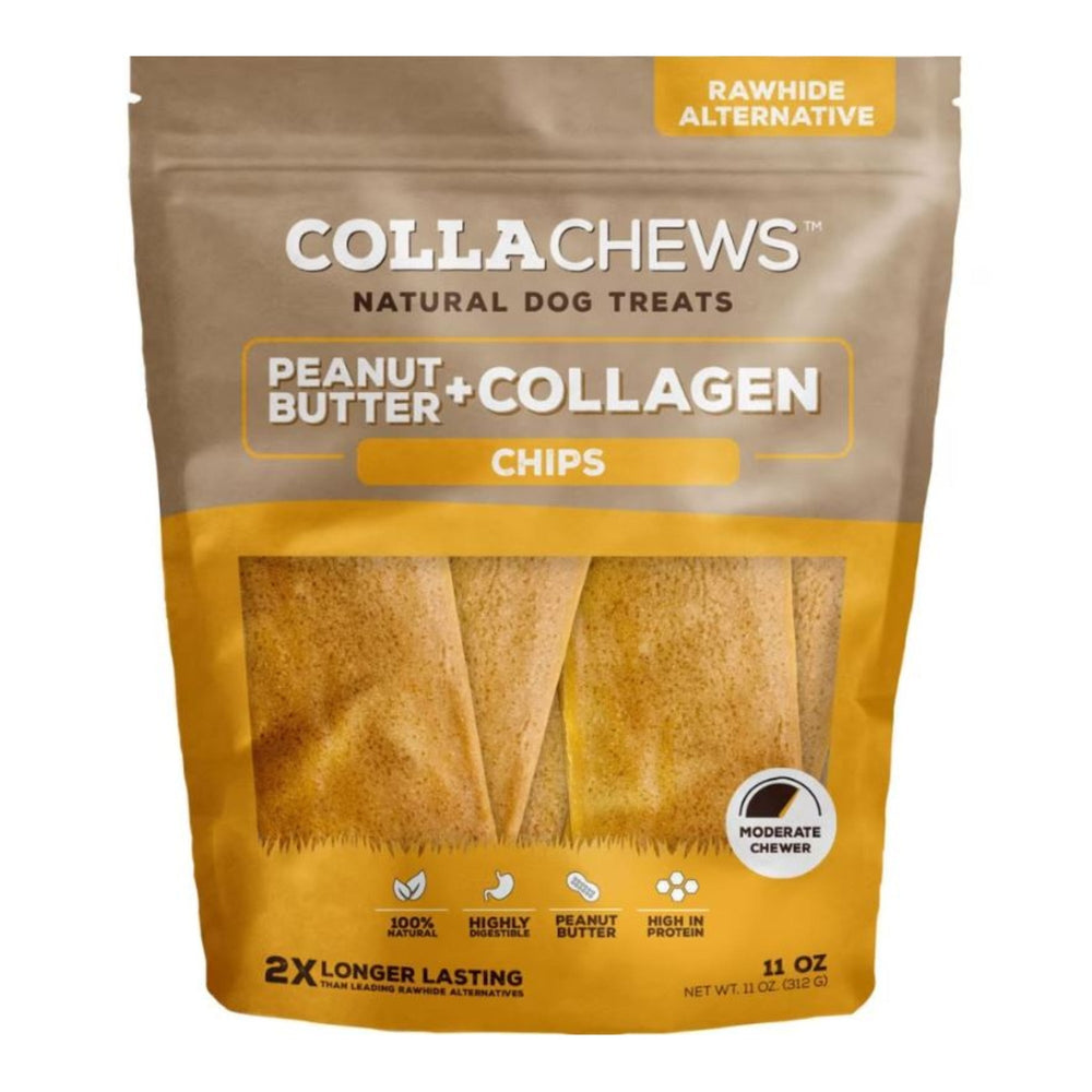 Collachews Collagen Chips Peanut Butter 11oz for your Pet Dog with Pet Store X!