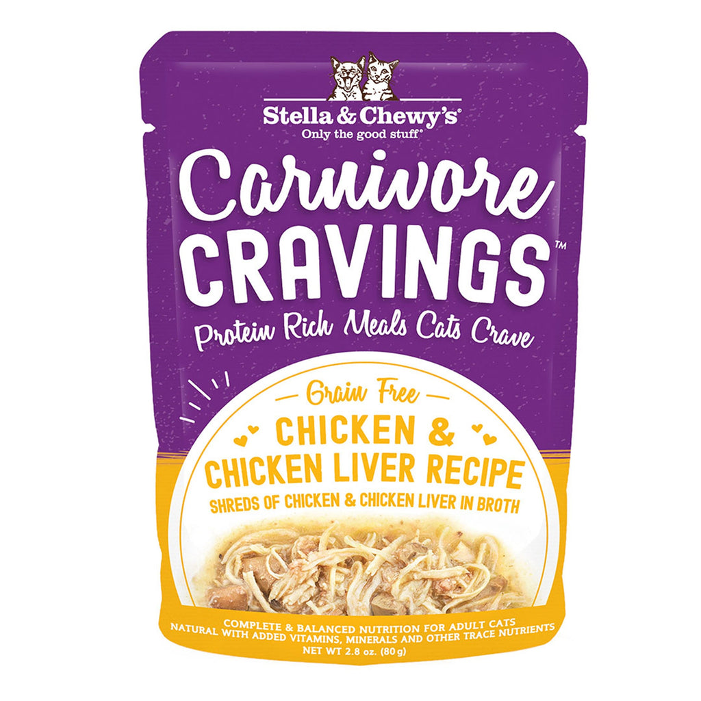 Stella and Chewys Carnivore Cravings Chicken and Chicken Liver Recipe 2.8oz. (Case of 24)