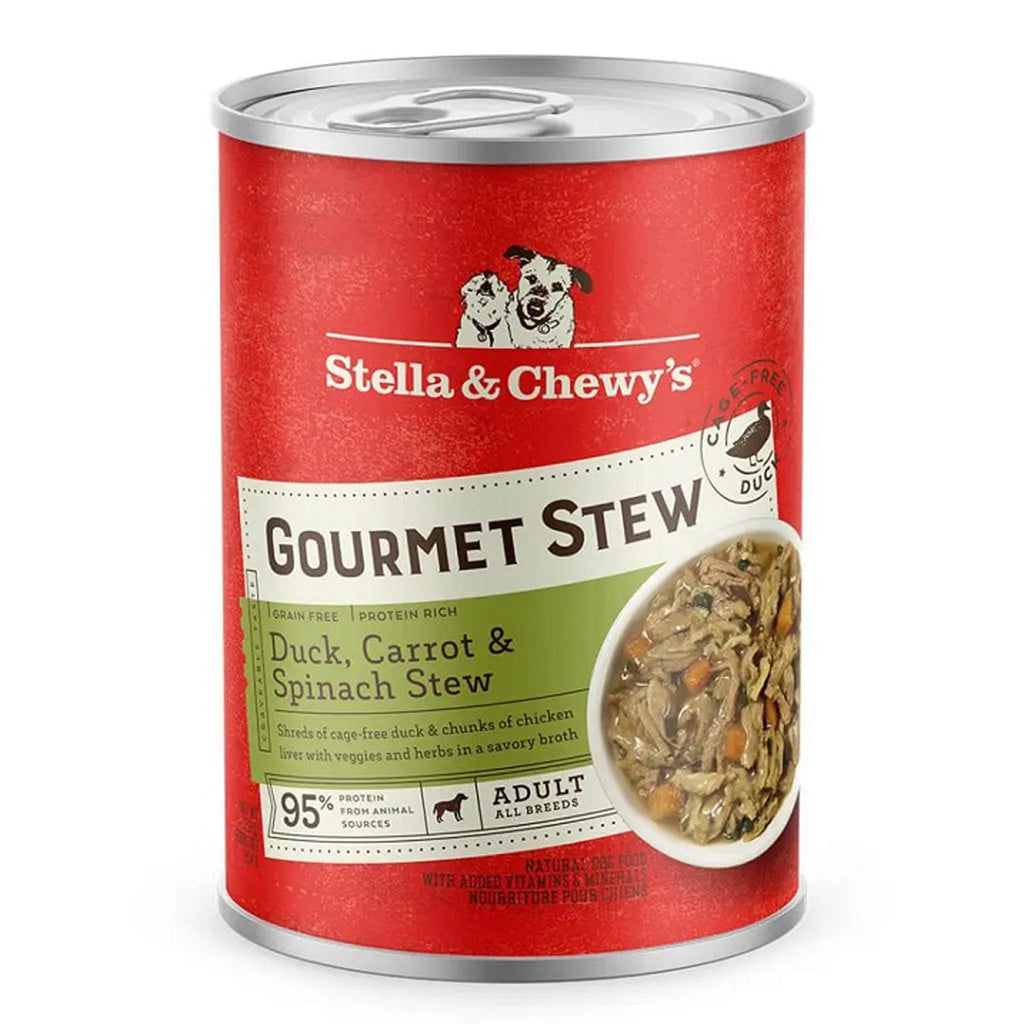 Stella and Chewys Dog Gourmet Stew Duck; Carrot And Spinach 125oz (Case of 12) for your Pet Dog with Pet Store X!