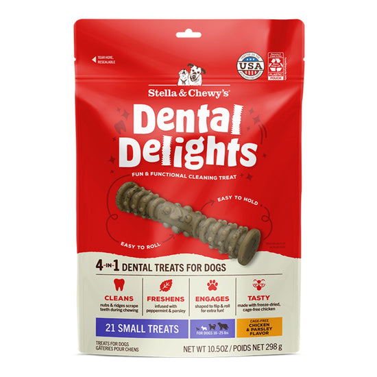 Stella & Chewy's Dog Dental Delights Small 21 Pack for your Pet Dog with Pet Store X!