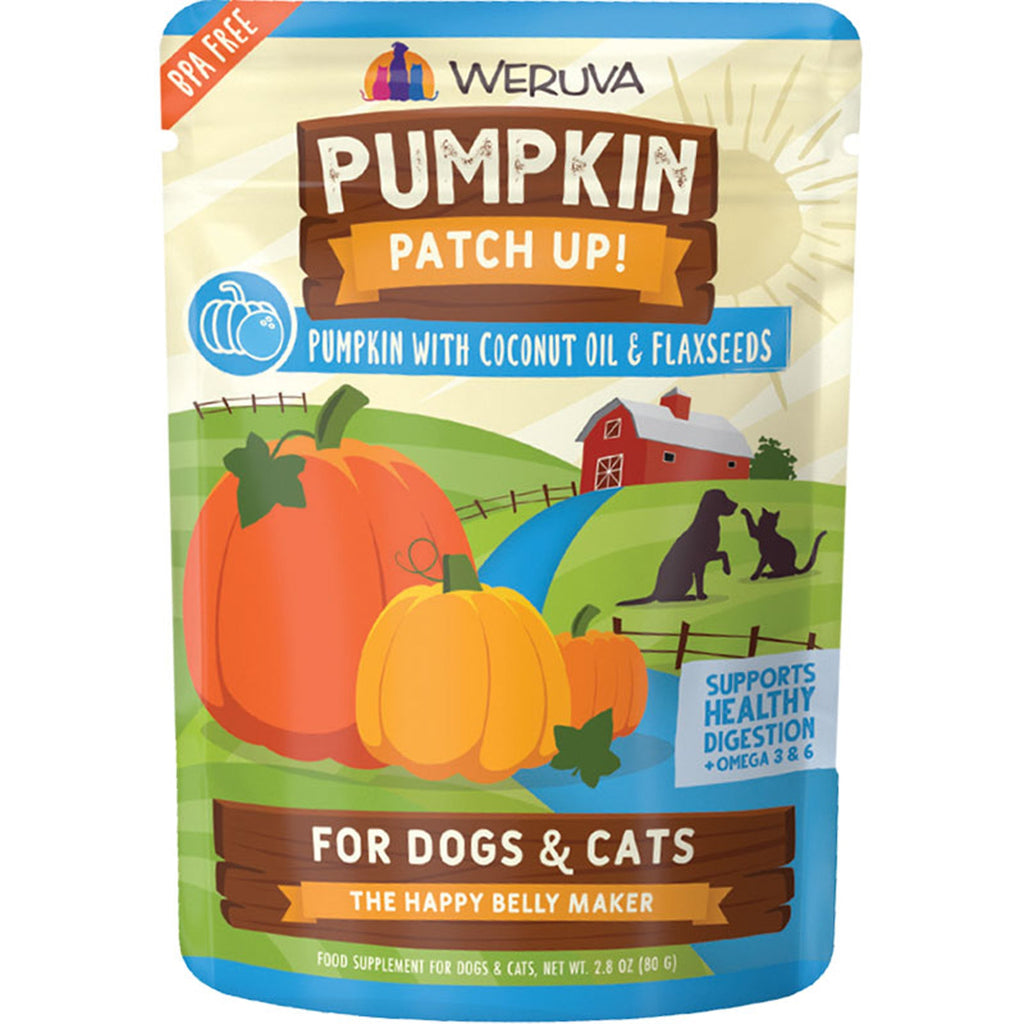 Weruva Dog Cat Pumpkin Coconut Oil 28oz Pouch (Case of 12) for your Pet Dog with Pet Store X!