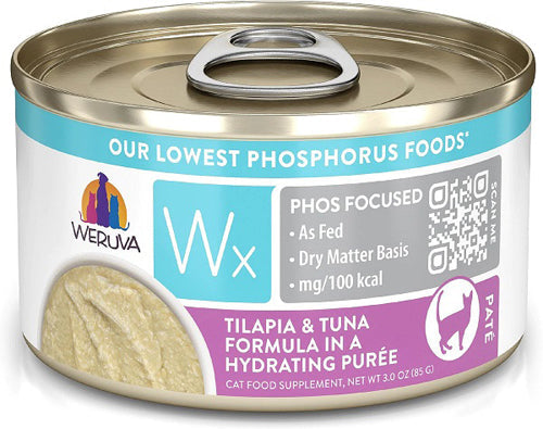 Weruva Cat Wx Tilapia & Tuna Puree 3oz (Case of 12) for your Pet Cat with Pet Store X!