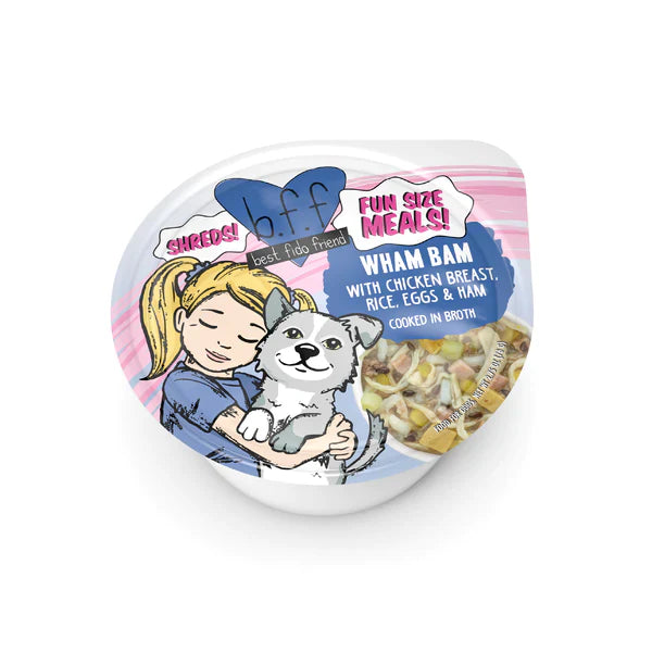 Bff Dog Wham Bam Chicken Rice Egg & Ham Cup 27oz (Case of 12) for your Pet Dog with Pet Store X!