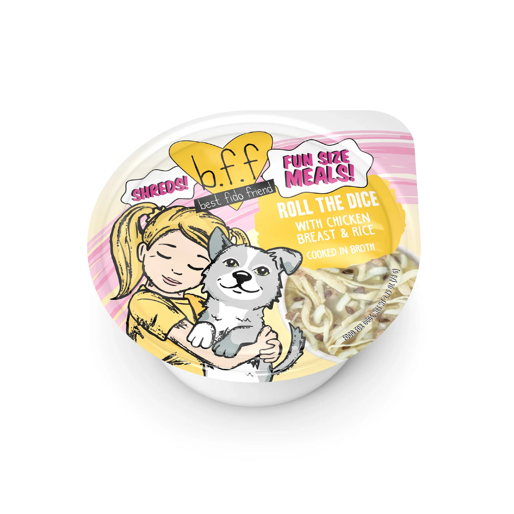 Bff Dog Roll The Dice Chicken & Rice Cup 27oz (Case of 12) for your Pet Dog with Pet Store X!