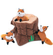 ZippyPaws Zippy Burrow Dog Toy Fox Stump 1ea/XL for your Pet Dog with Pet Store X.