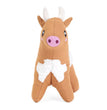 Zippypaws Ecozippy Cotton Cuddler Cow Brown