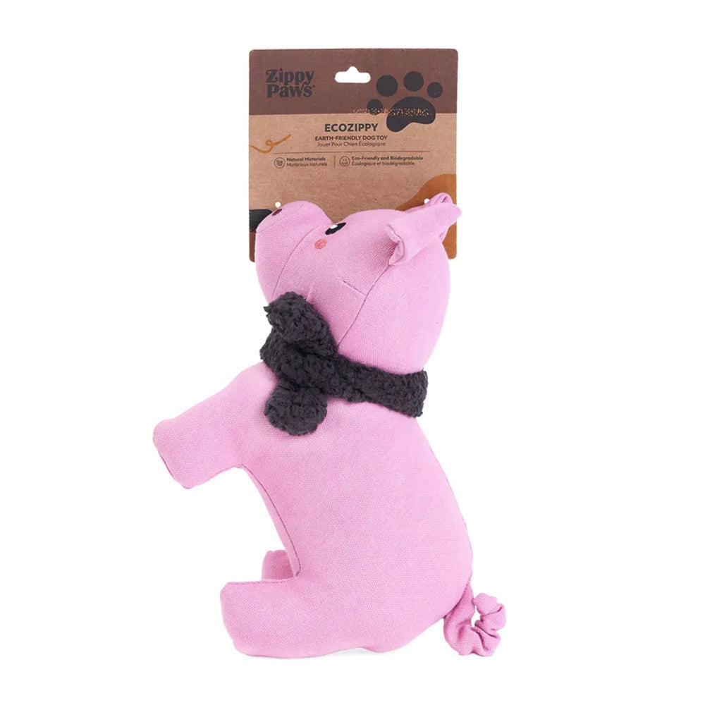 Zippypaws Ecozippy Cotton Cuddler Pig Pink