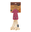 Zippypaws Ecozippy Suede & Rope Buddies Squid