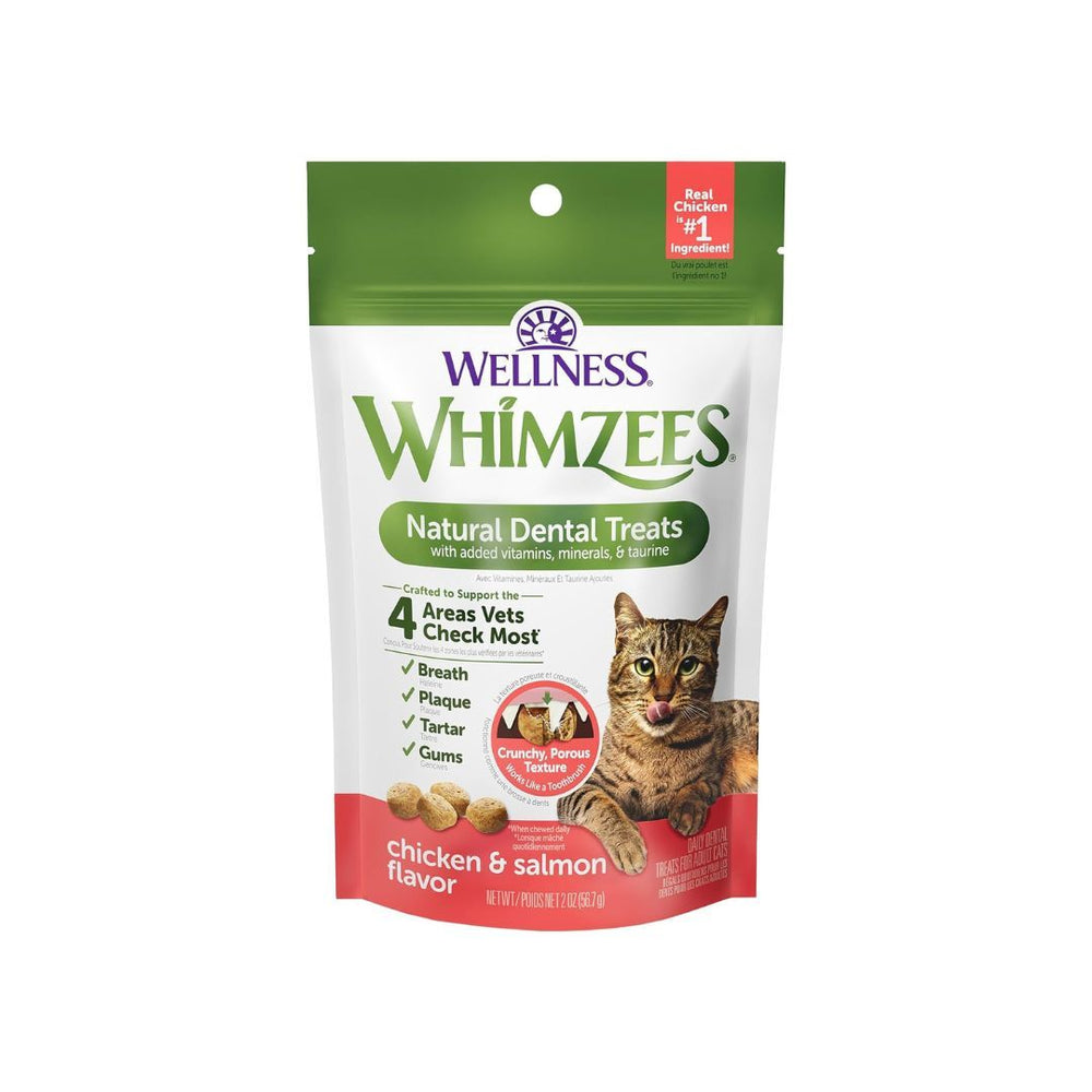 Whimzees Cat Dental Treat Chicken Salmon 2Oz