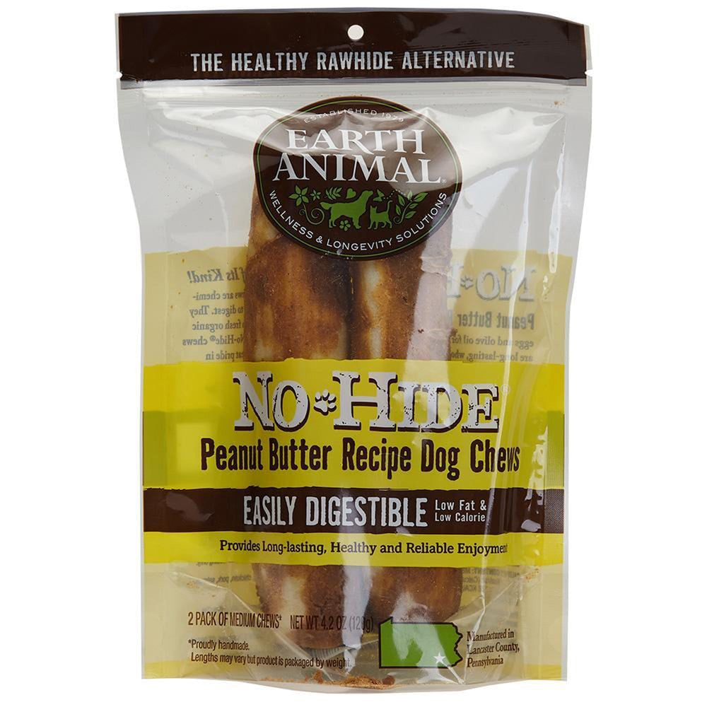 Earth Animal No-Hide Peanut Butter 11" 2Pack for your Pet Dog with Pet Store X!