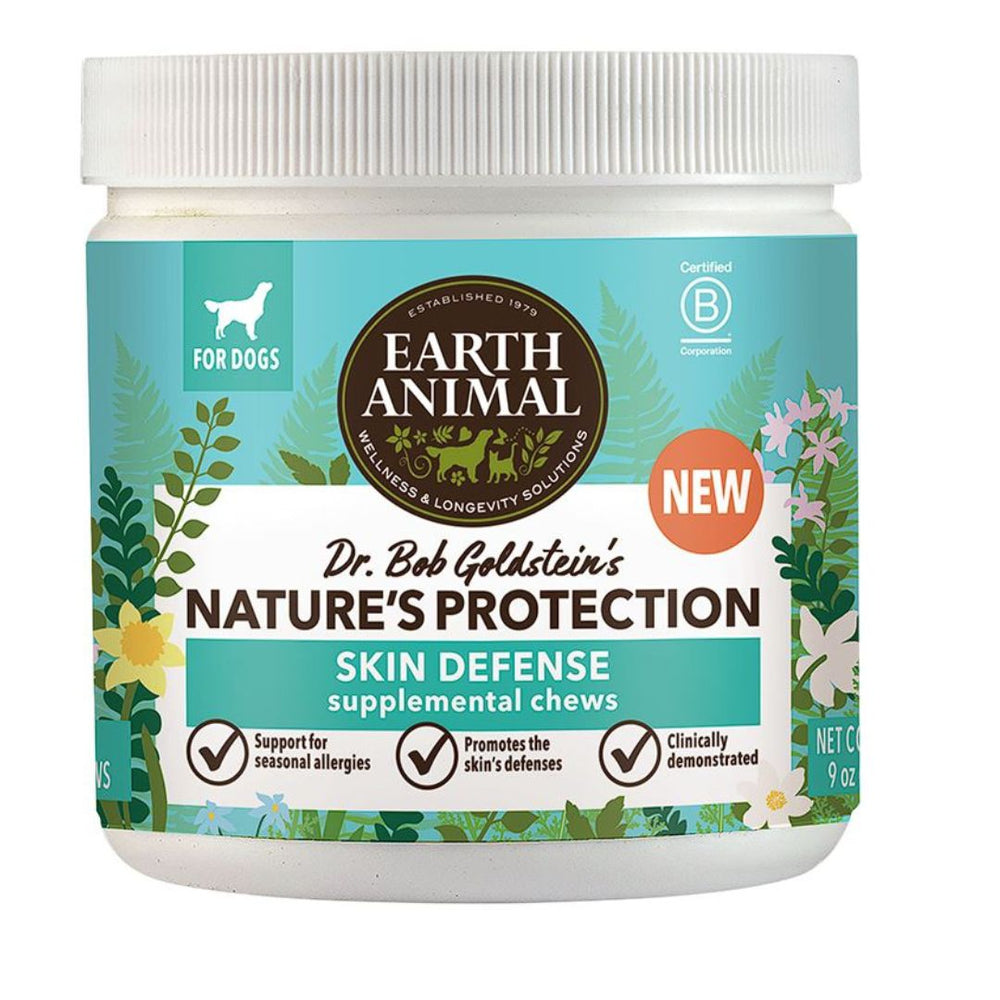 Earth Animal Dog Nature's Protection Chew Skin Defense 90 Count for your Pet Dog with Pet Store X.